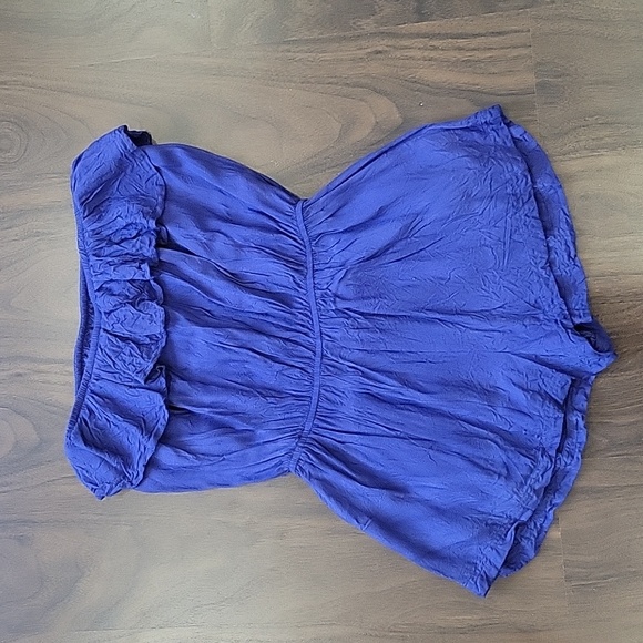Blue Romper with Pockets - Picture 3 of 3